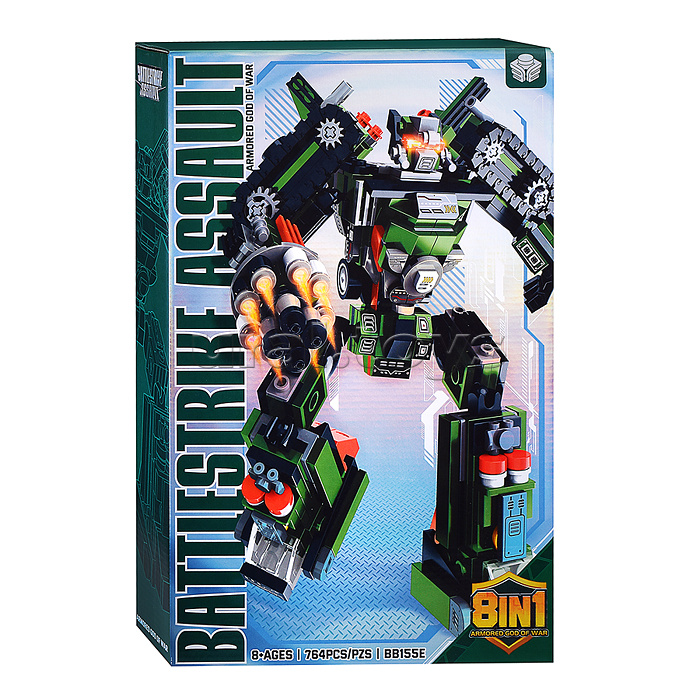 Конструктор "Боевой удар" 8 в 1 в коробке