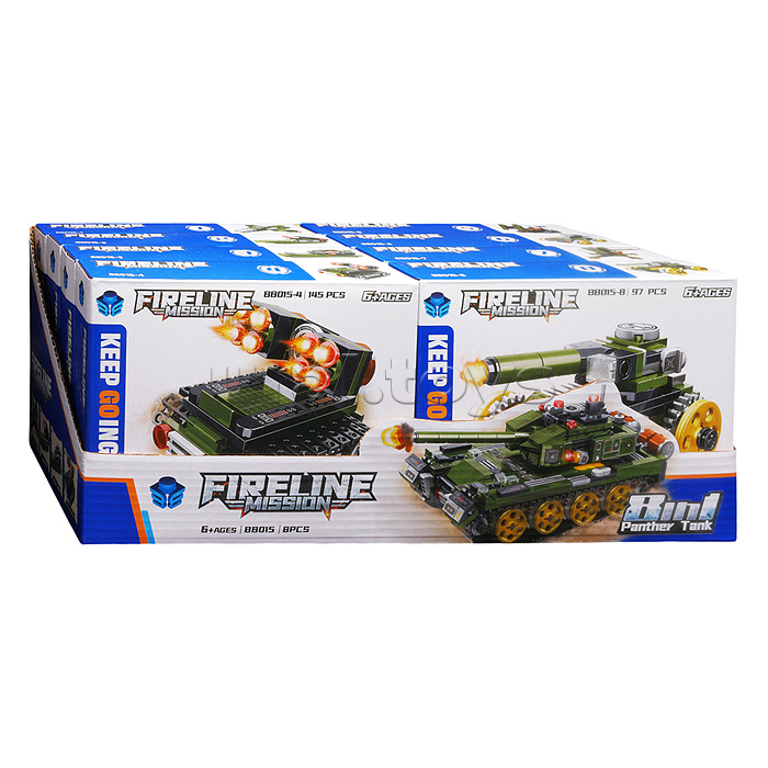 Конструктор "Танк" 8 в 1 (784 дет.) в коробке