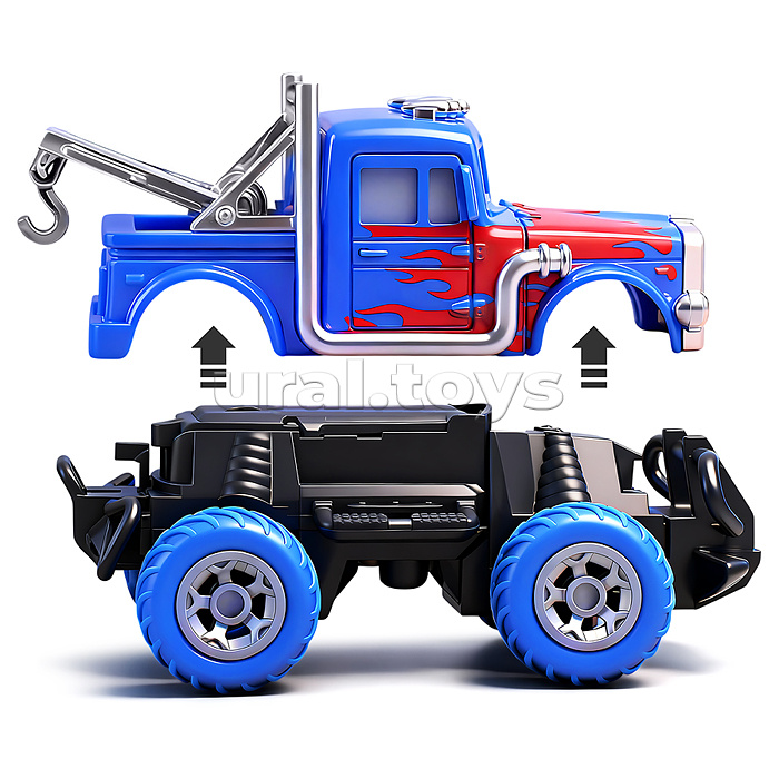 Машина "Большой вездеход" р/у, 27 MHz, в коробке