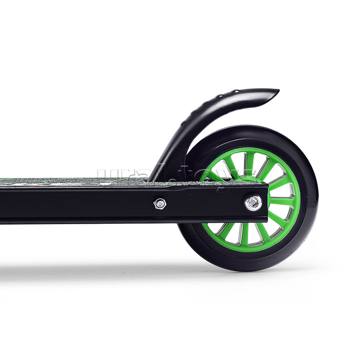 Самокат-снегокат трюковой в коробке (зелёный)