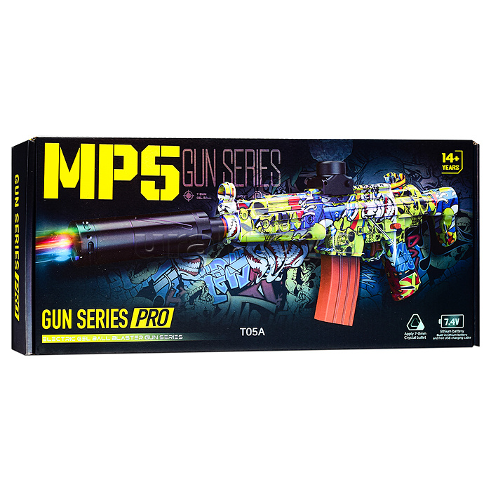 Автомат "Штурм" стреляет гелевыми пулями, в коробке