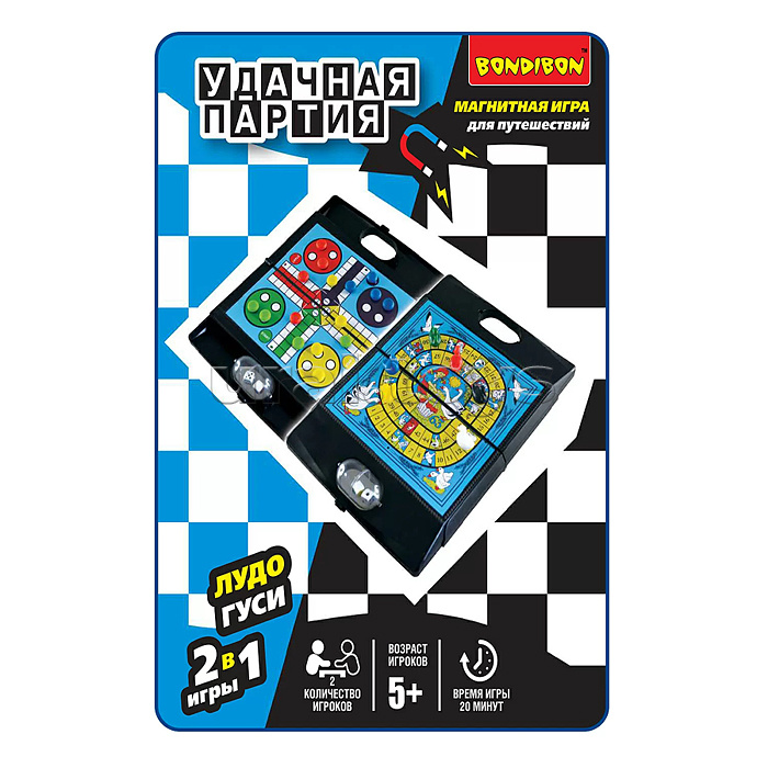 Удачная партия 2в1 (Лудо, гуси), ВОХ