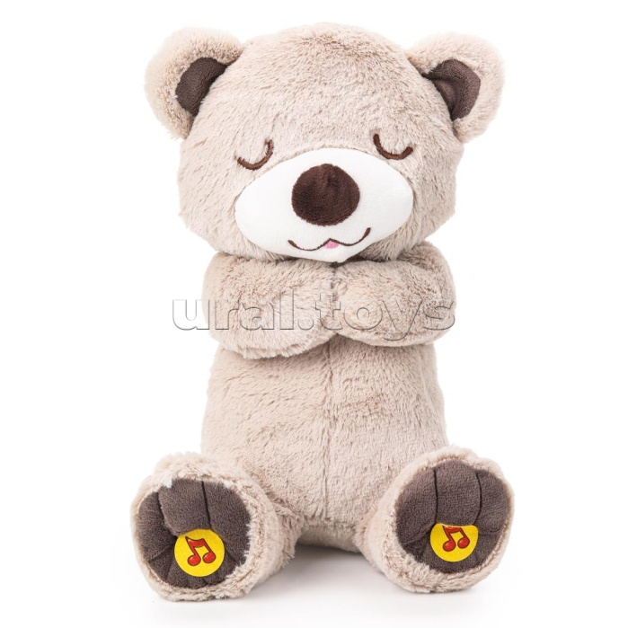 Мягкая игрушка "Мишка" 25см. с проектором для сна, ночник