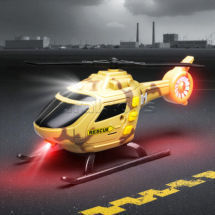 Вертолет "Горизонталь" 1:32 (свет, звук) в коробке