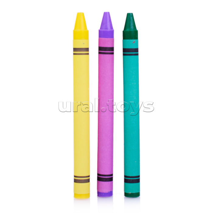 Мелки школьные "Cosmo" восковые 12 цветов в картонной коробке с подвесом