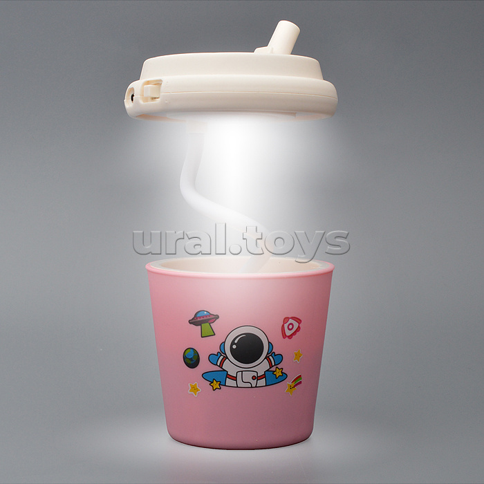 Фонарик-светильник игрушечный "Стакан. Космонавт" в коробке