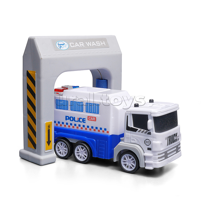 Заправочная станция "Пожарная служба и полиция" в коробке