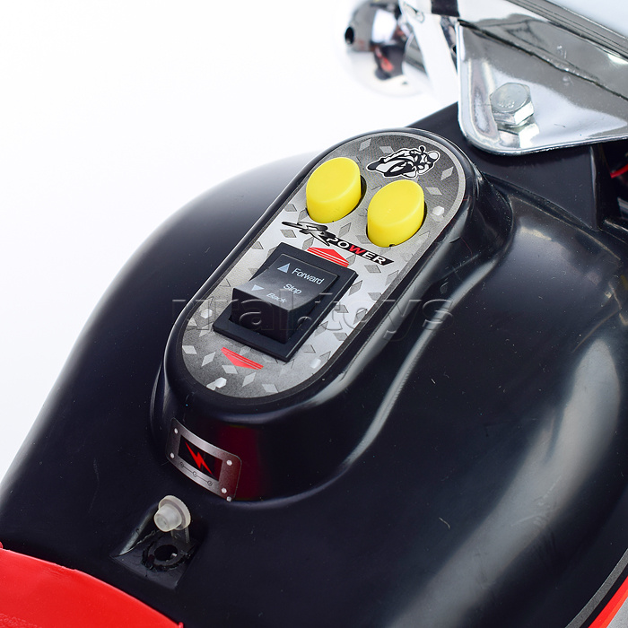 Детский электромотоцикл ROCKET «Чоппер»,1 мотор 20 ВТ, черный