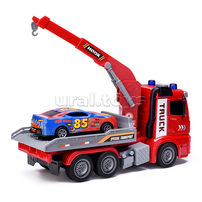 Машина "Автоперевозчик" на батарейках, в коробке