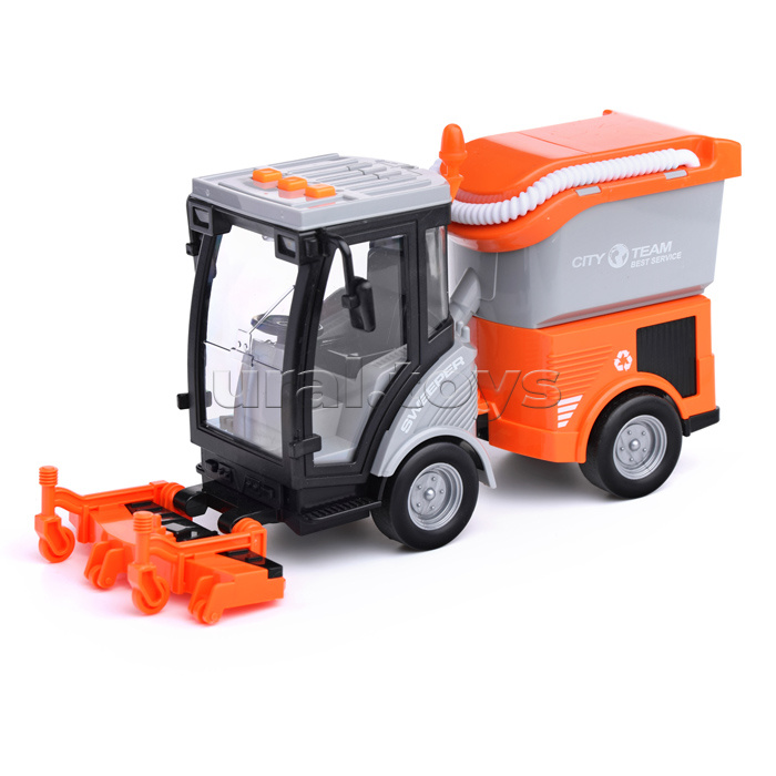 Машина "Спецтехника городская" 1:16 (свет, звук) в коробке (цвет оранжевый)