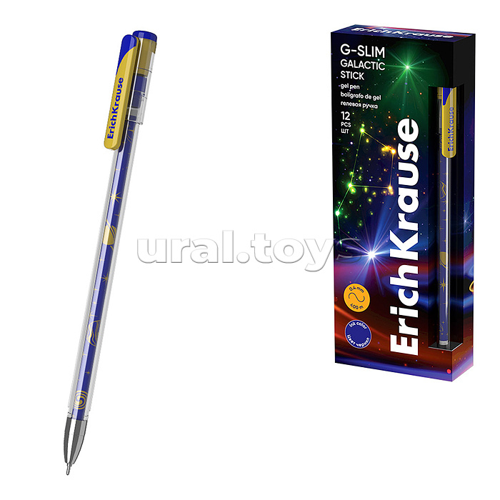 Ручка гелевая G-Slim Stick Galactic 0.5, цвет чернил синий
