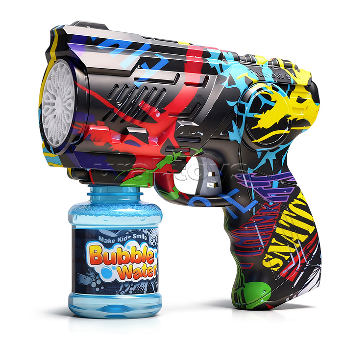 Бластер для мыльных пузырей YD6701A "Граффити пузырь" в коробке