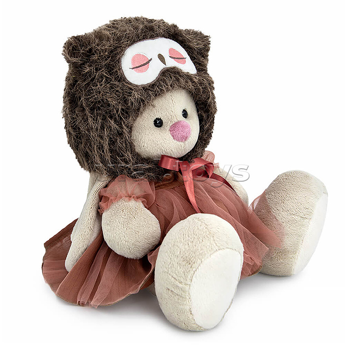 Зайка Ми в шапке "Сова" (большой)