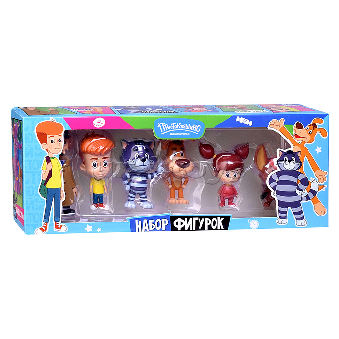 Набор из 6 фигурок "Простоквашино" в коробке с окном