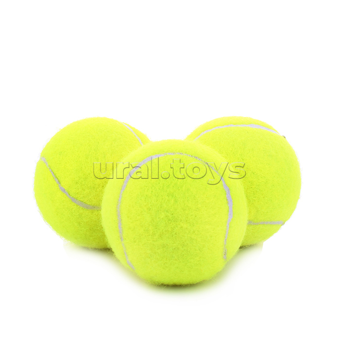 Набор мячей для большого тенниса (3 шт) в пакете с хедером