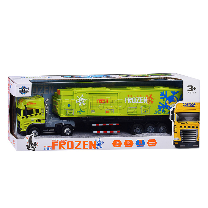 Машина "Фура - авторефрижератор 2"  (свет,звук) в коробке