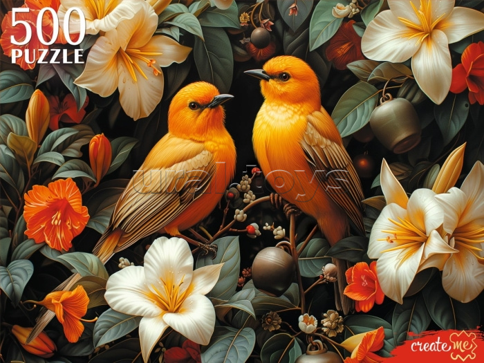 Пазлы 500 "Золотые птицы"