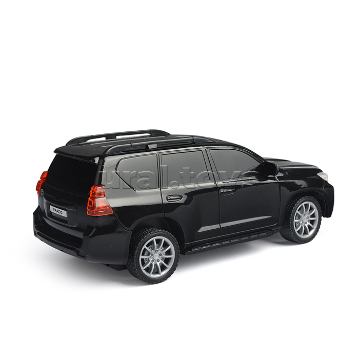 Машина Toyota Prado 19 см, р/у (свет, черная) в коробке