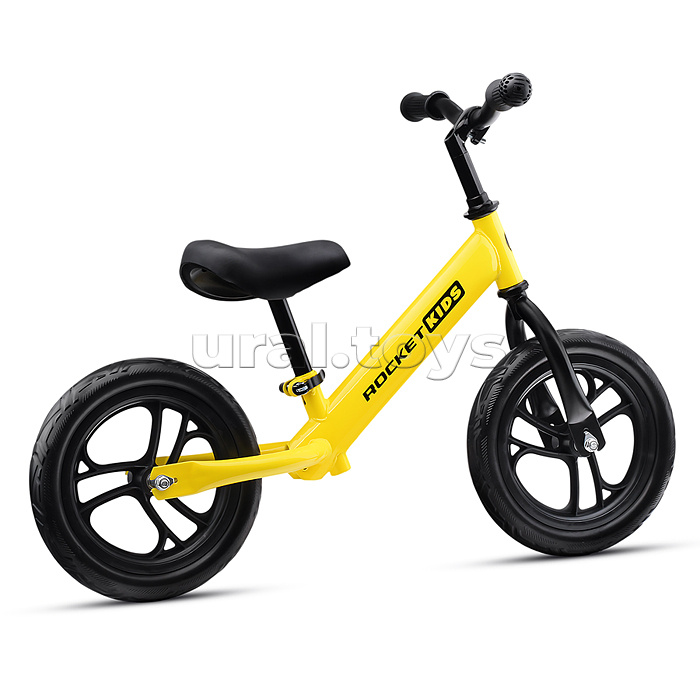 Беговел 12" Rocket, колеса EVA, цвет желтый,