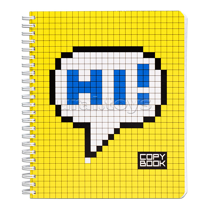 Тетрадь 96л. клетка  А5  Гребень ML Перевертыш, пиксель стандарт