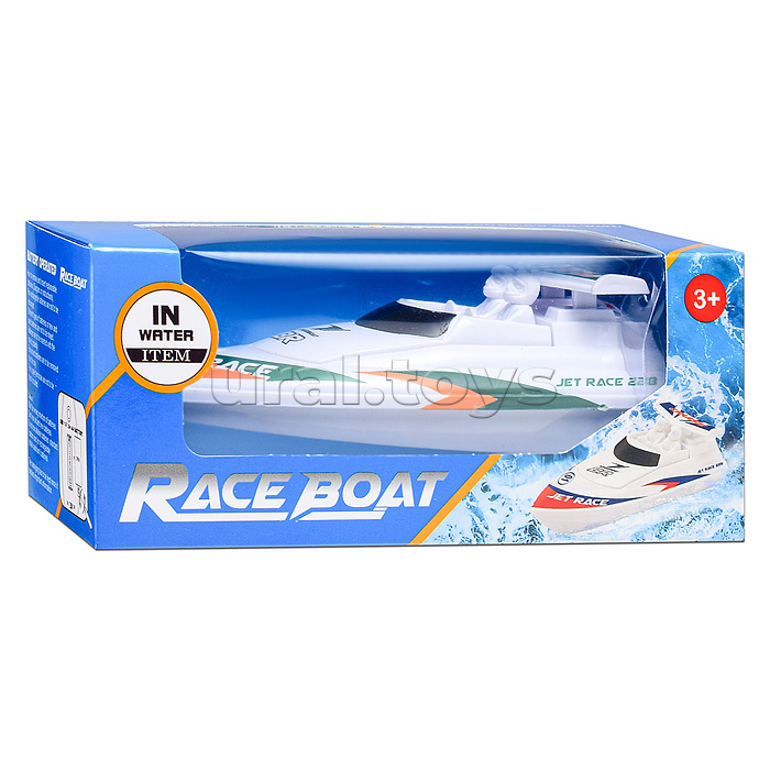 Лодка "Синее море" на батарейках, в коробке