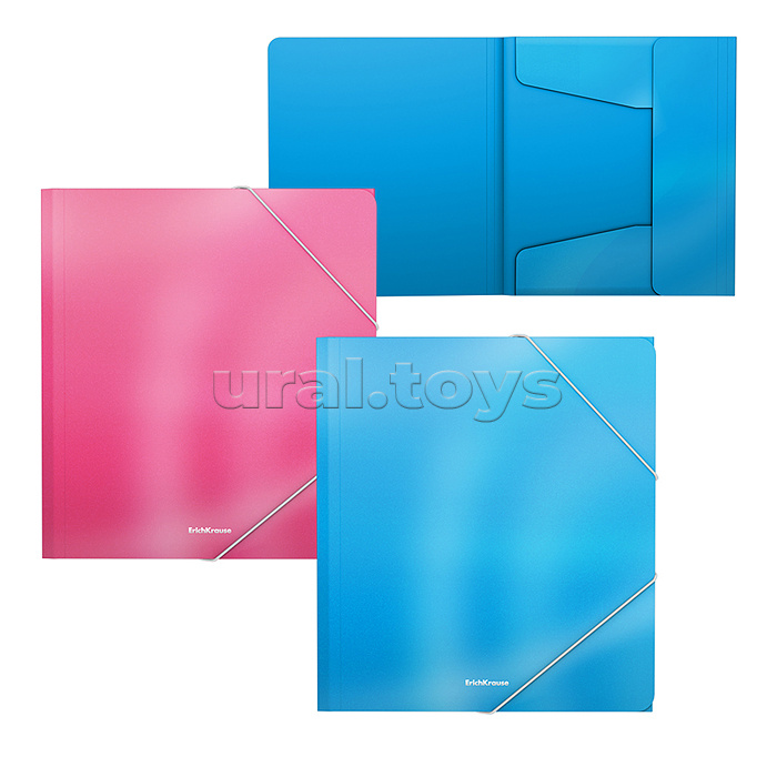 Папка для тетрадей на резинках пластиковая Glossy Bubble Gum, арома, A5+, ассорти (в пакете по 4шт.) Папка для тетрадей на резинках пластиковая Glossy Bubble Gum, арома, A5+, ассорти (в пакете по 4шт.)