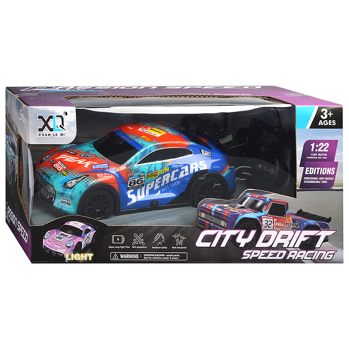 Машина "Citi drift №2" р/у, 27 MHz, в коробке Машина "Citi drift №2" р/у, 27 MHz, в коробке