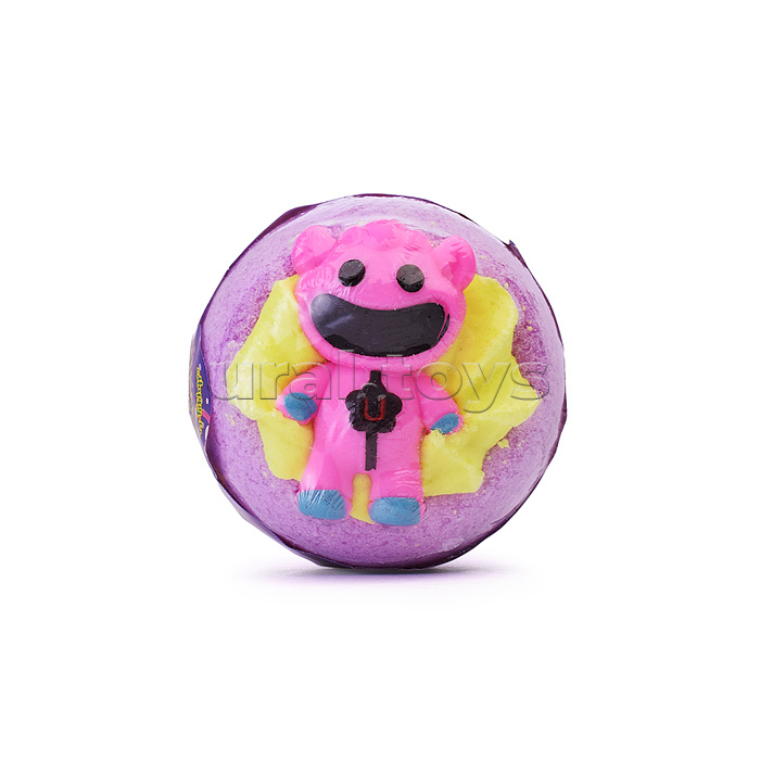 Шипучая соль для ванн 130г Чаша с пеной и игрушкой "Кошмарики на бурлящем шарике"