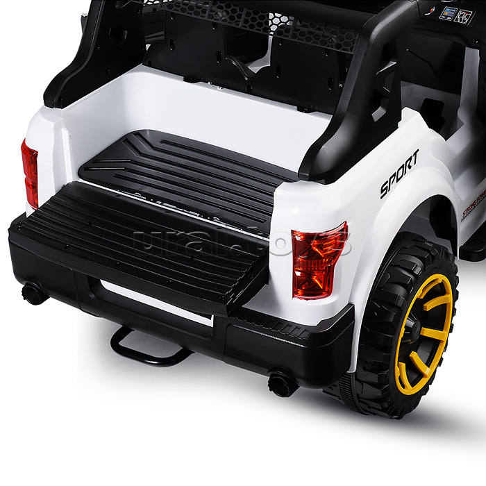 Электромобиль детский "Крутой внедорожник" (цвет белый)