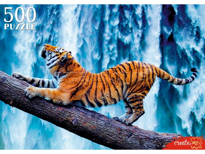 Пазлы 500 "Тигр у водопада" Пазлы 500 "Тигр у водопада"