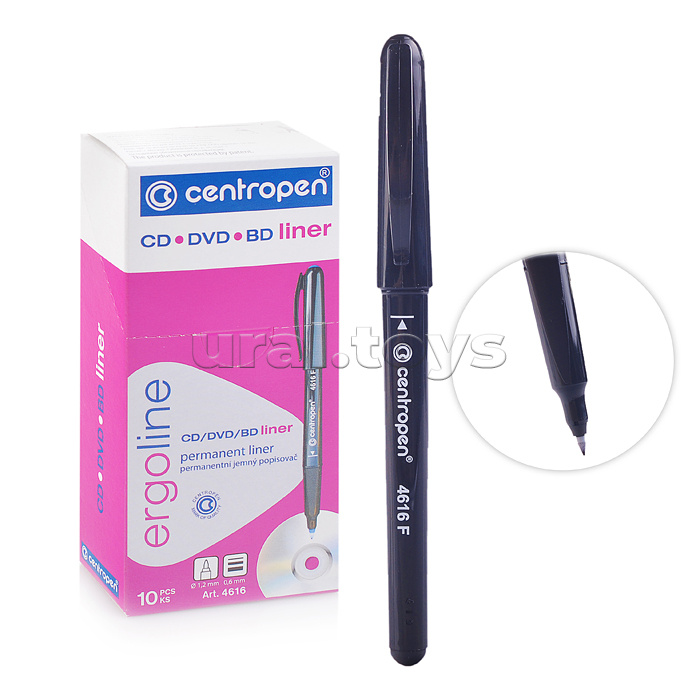 Маркер для CD 0,6 мм черный круглый