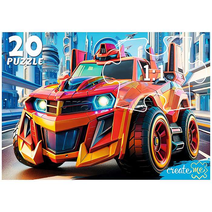 Макси-пазлы 20 "Машинка будущего"