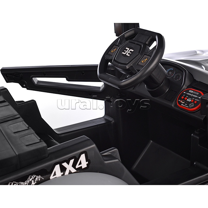 Электромобиль "Внедорожник" 12V4.5 с двойным приводом (серый)