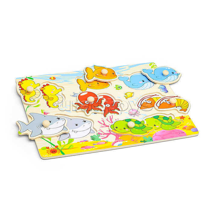 Пазл-вкладыш "Морской мир"