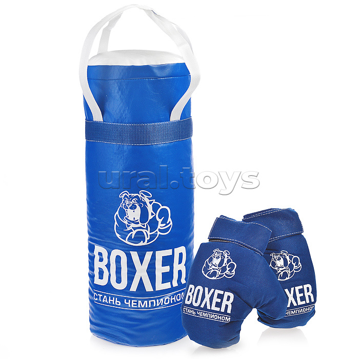 Боксерский набор №3А 50см (груша-экокожа, перчатки-текстиль)
