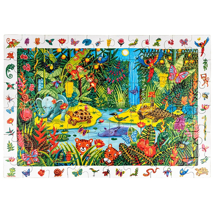 IQ Пазл с развивающей игрой 60 "Яркие джунгли" 4+