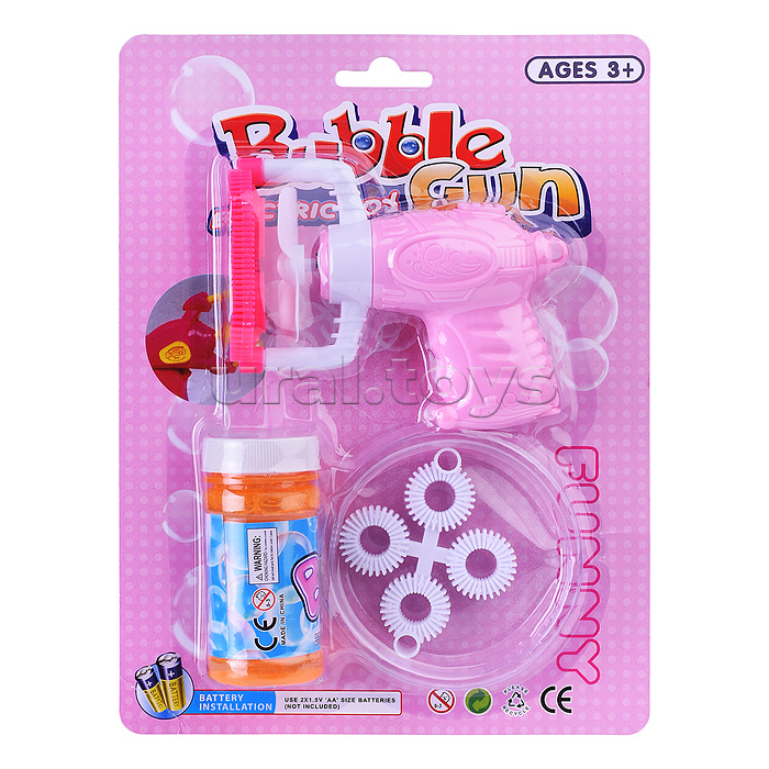 Пистолет для мыльных пузырей "Пузырьковый рай"