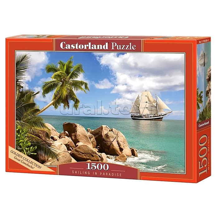 Пазлы 1500 "Парусник в голубом море"