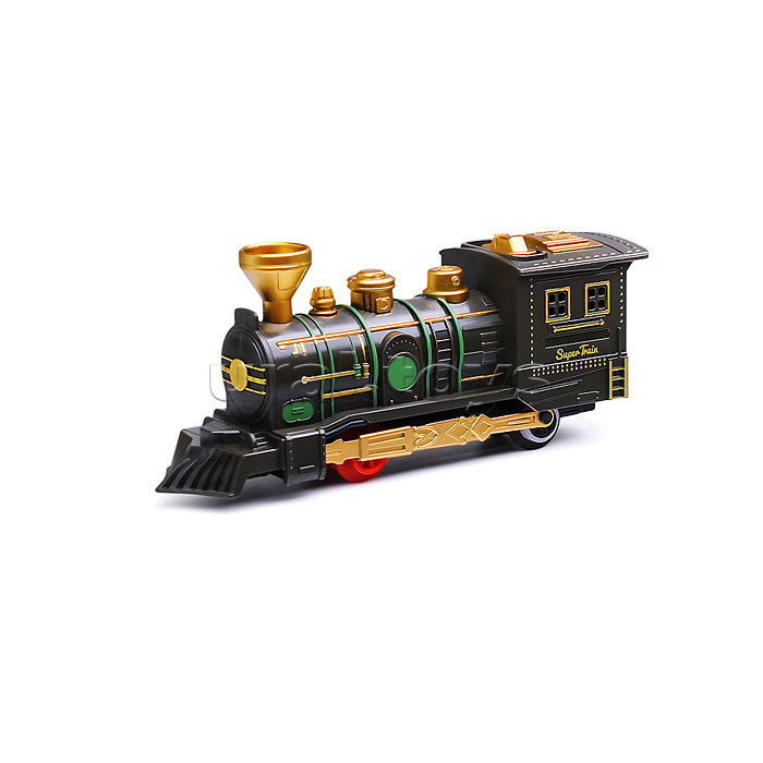 Железная дорога "Ретро поезд - Военный состав" в коробке