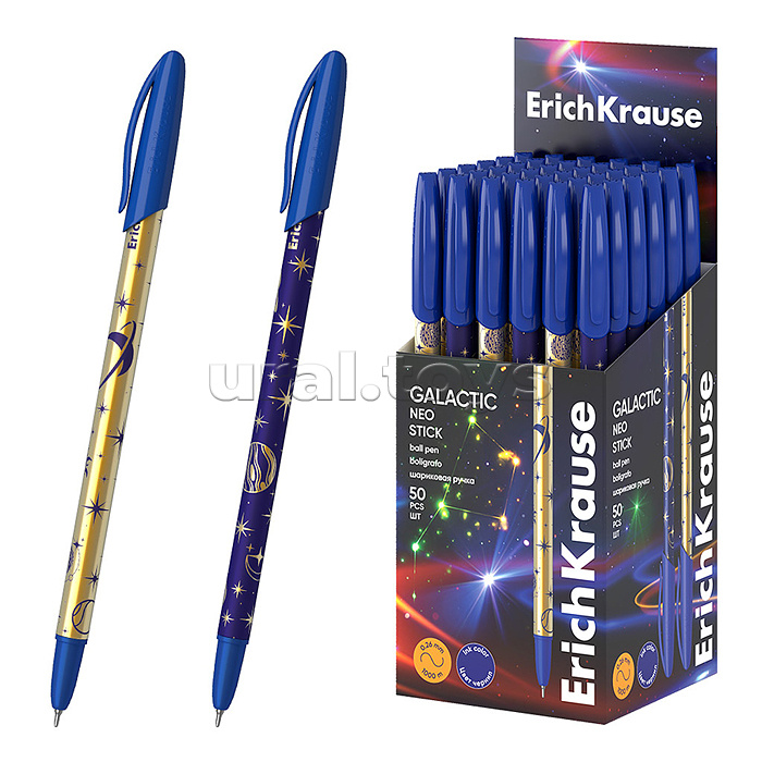 Ручка шариковая Neo® Stick Galactic, 0.7, Super Glide Technology, цвет чернил синий (в коробке по 50 шт.) Ручка шариковая Neo® Stick Galactic, 0.7, Super Glide Technology, цвет чернил синий (в коробке по 50 шт.)