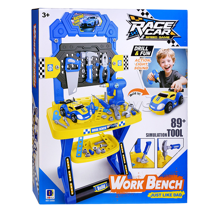 Набор инструментов "Механик" ( цвет синий) в коробке