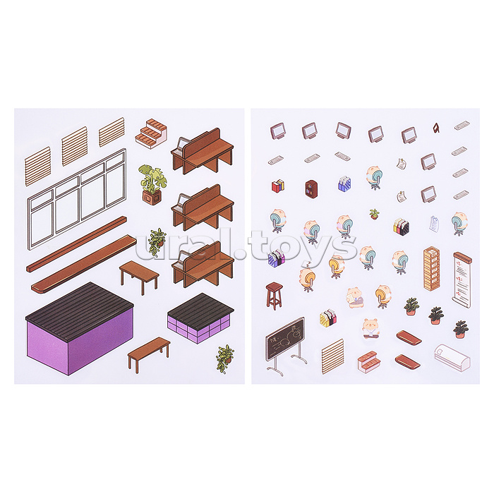 Набор наклеек "Школа капибар" Набор наклеек "Школа капибар"