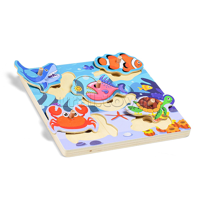 Пазл-вкладыш "Морской мир"