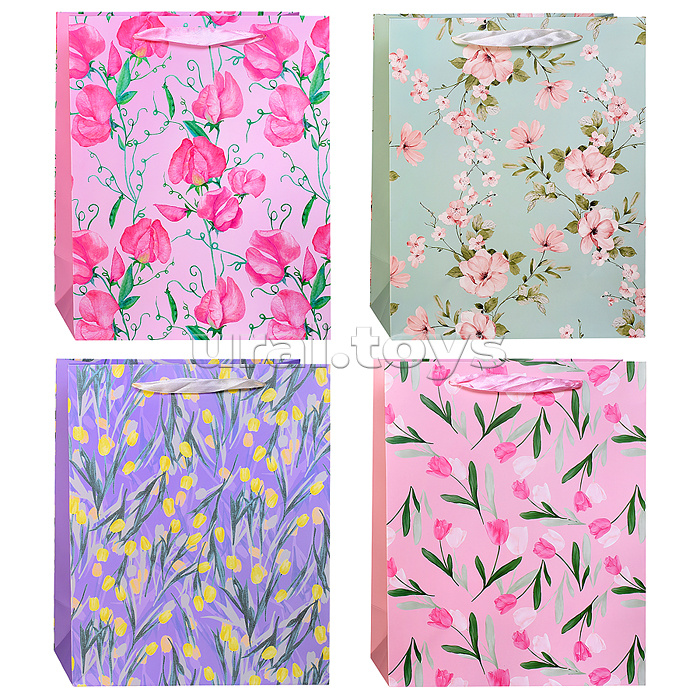 Пакет подарочный "Весеннее настроение" 32*26*12см.