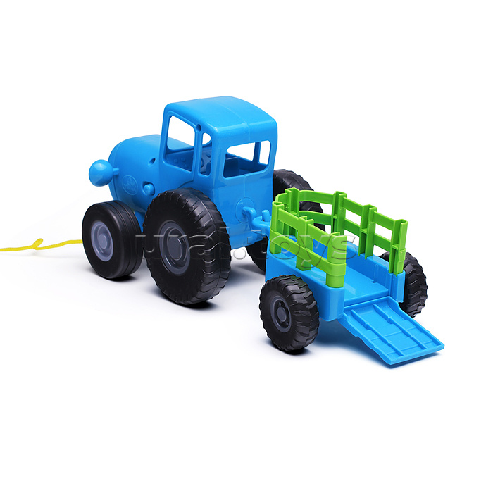 Каталка 25+ песен, стихов, звуков. пластик. свет "Синий трактор"