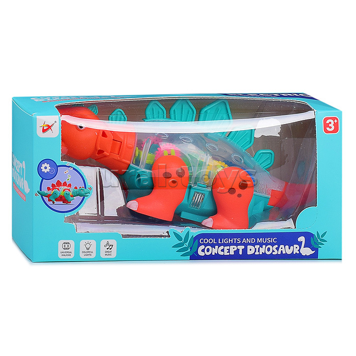 Динозавр на батарейках, в коробке