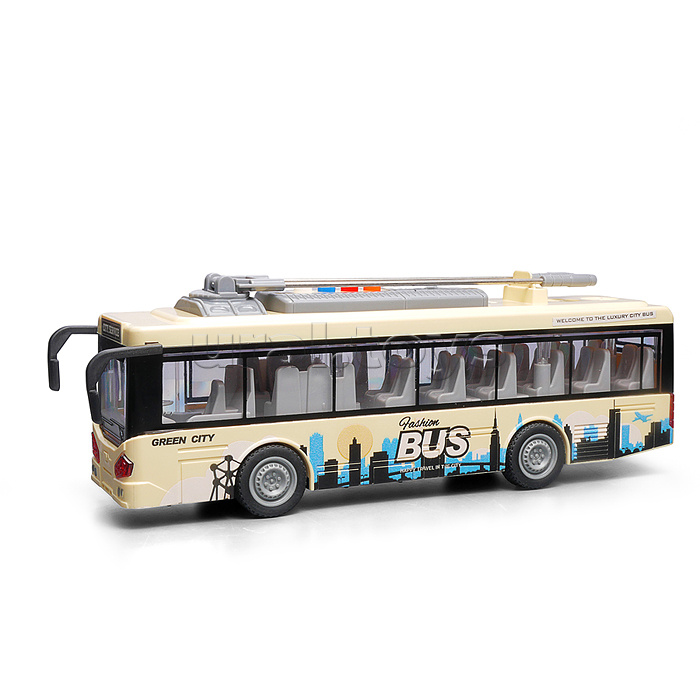 Троллейбус "Пассажирский" 1:16 (свет, звук) в коробке