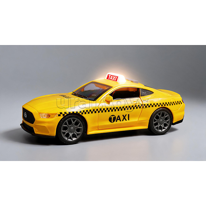 Машина "Такси " 1:18 (свет, звук) в коробке