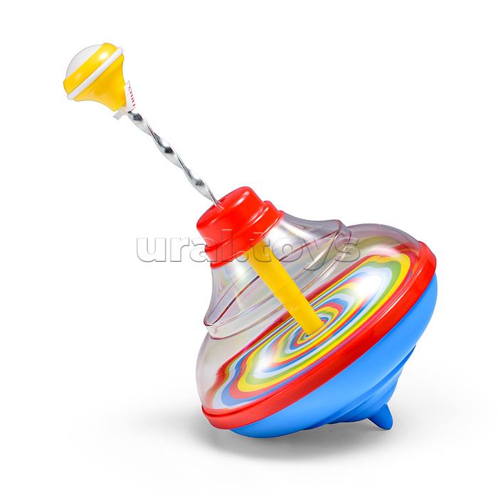 Юла малая прозрачная с музыкой