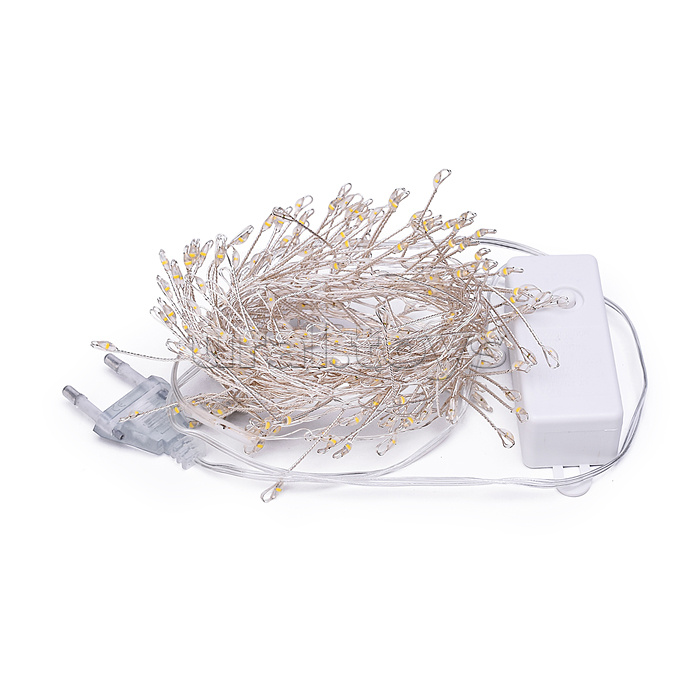 Электрогирлянда 3м, 100 ламп, теплый